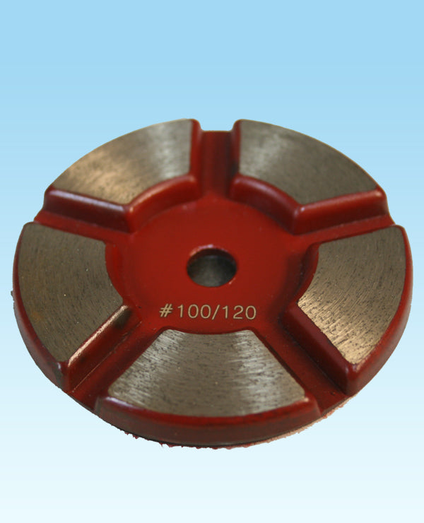 Metal Diamond Pad 100 GRIT Red 3" EA