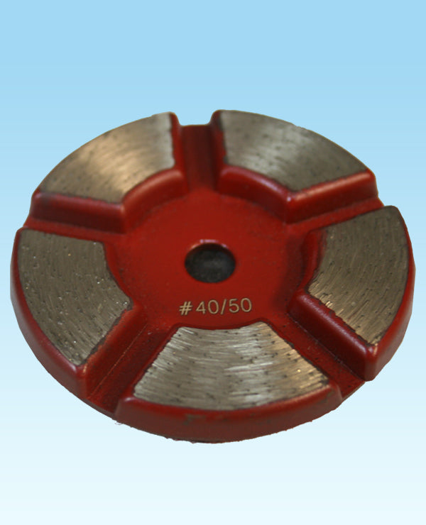 Metal Diamond Pad 50 GRIT Red 3" EA
