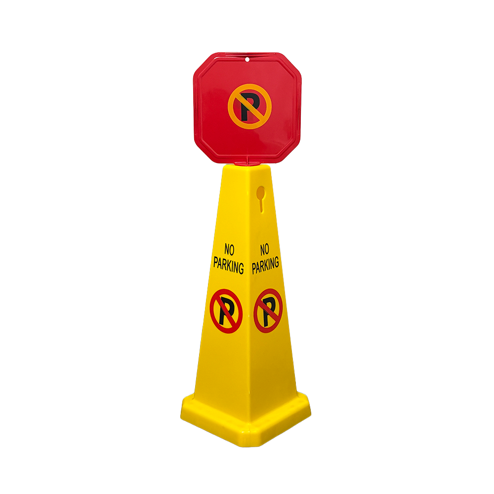 Floor Sign "No Parking" 4-Sided 2'