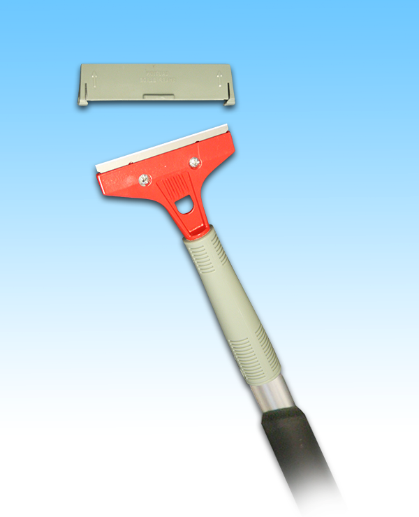 2-way uses 4" Hand Scrapper with extendable Aluminum Handle