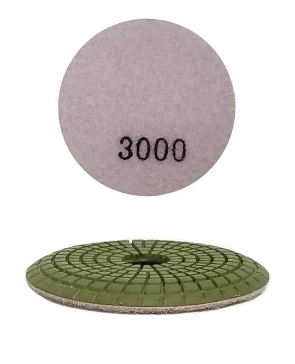 4" Convex Wet Diamond Pad #3000