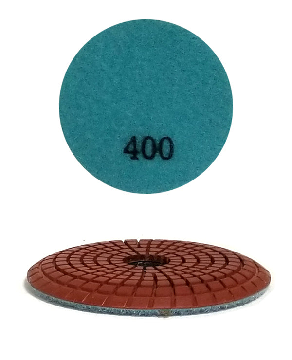 4" Convex Wet Diamond Pad #400