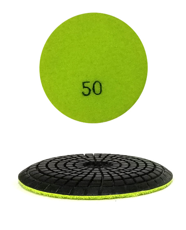 4" Convex Wet Diamond Pad #50