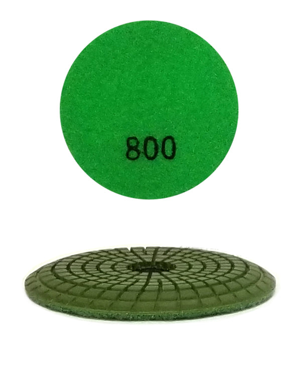 4" Convex Wet Diamond Pad #800