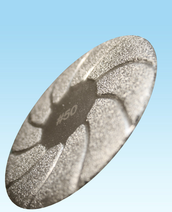 Diamond Brazed Metal Pad 50 GRIT 4" EA