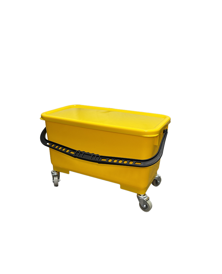 Finish Mop Bucket with Wheels & Lid 6 GAL, Yellow