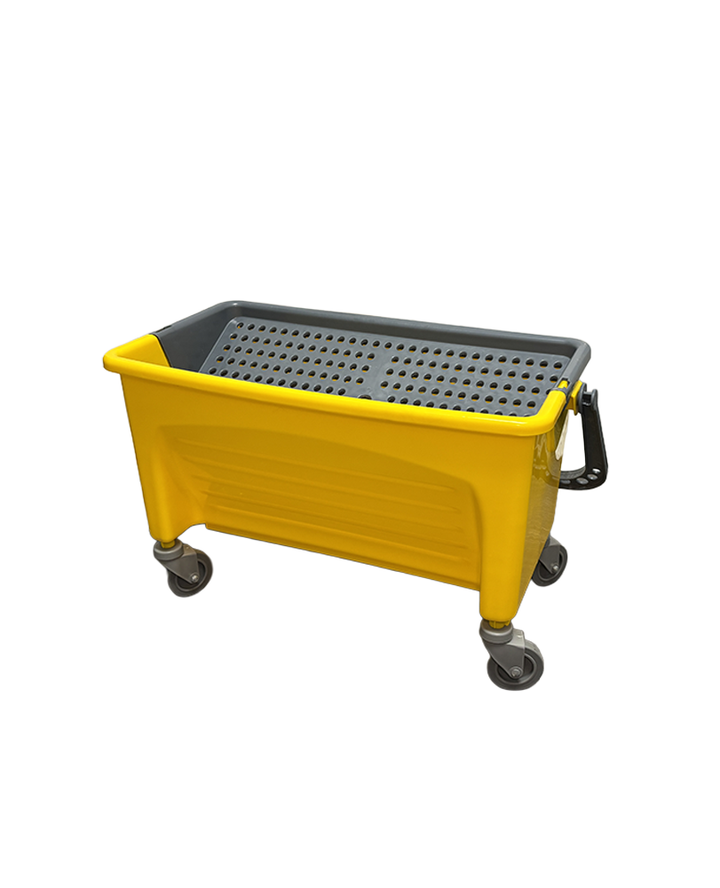 Mop Bucket with Wheels 11 GAL, Yellow