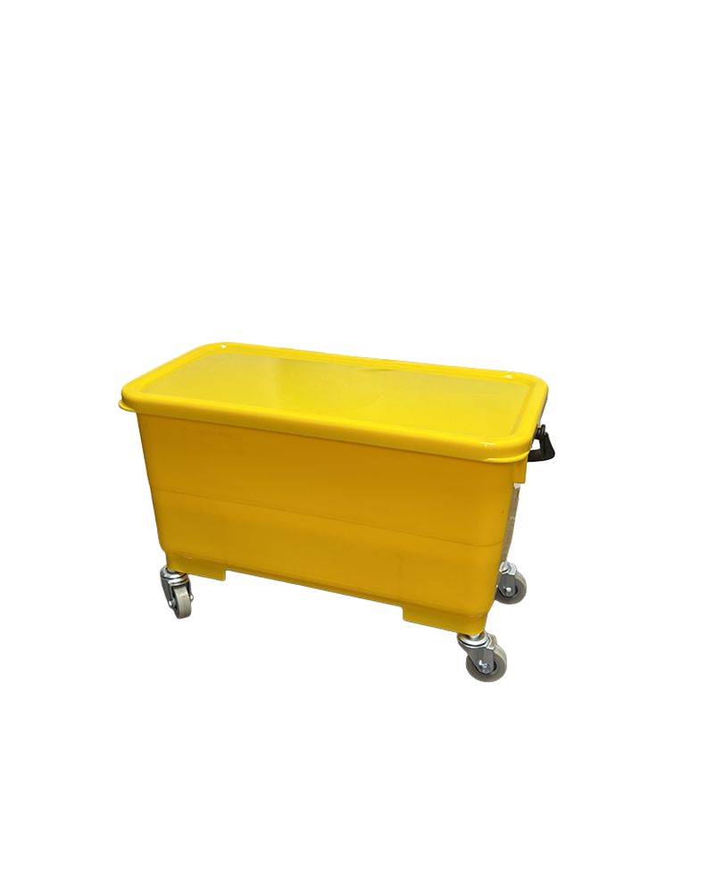 Finish Mop Bucket with Wheels & Lid 6 GAL, Yellow