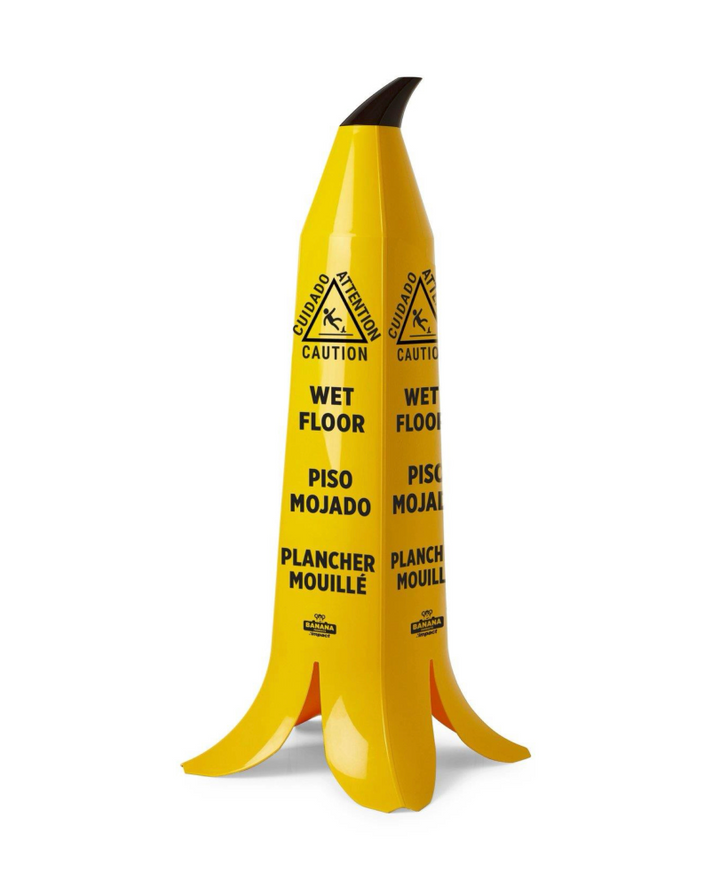3' Banana Wet Floor Cone Sign