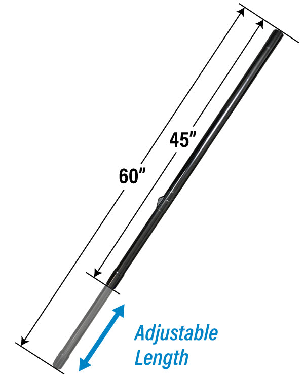 Aluminum Extension Wand 45" Black for Telescope J-Wand