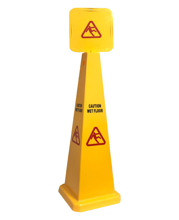Floor Sign "Wet Floor" 4-Sided