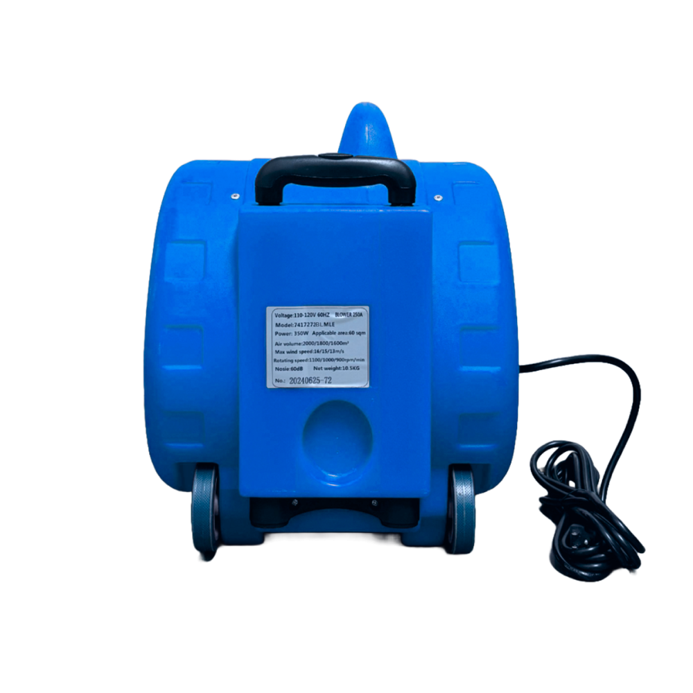 Robust Air Mover/Blower/Carpet Dryer Wheel & Handle Blue