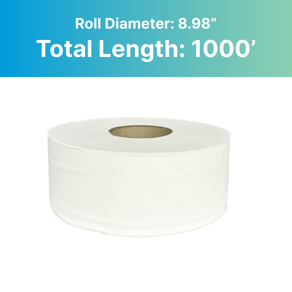 KleenLine J/T 1985 2-ply Jumbo Roll Tissue 1000ft 12/case