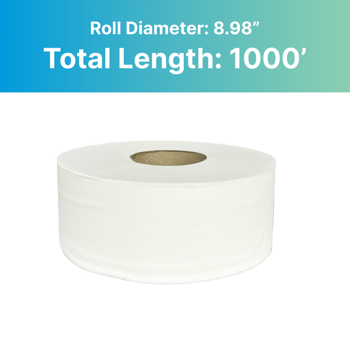 KleenLine J/T 1985 2-ply Jumbo Roll Tissue 1000ft 12/case