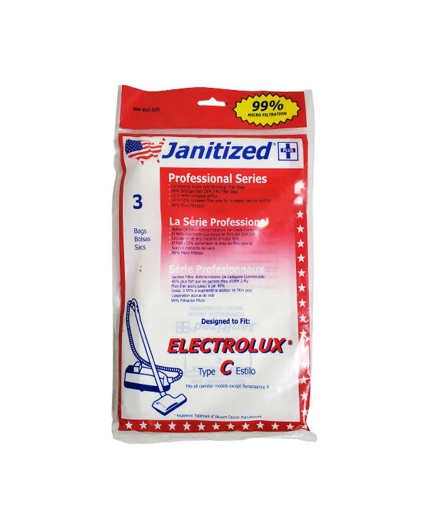 Janitized Paper Bag Electrolux Type C 3/PK
