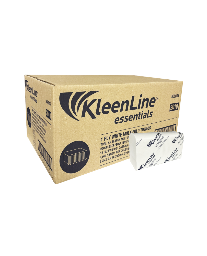 KleenLine M/F 2010 1-Ply White Multifold Towel 16/case