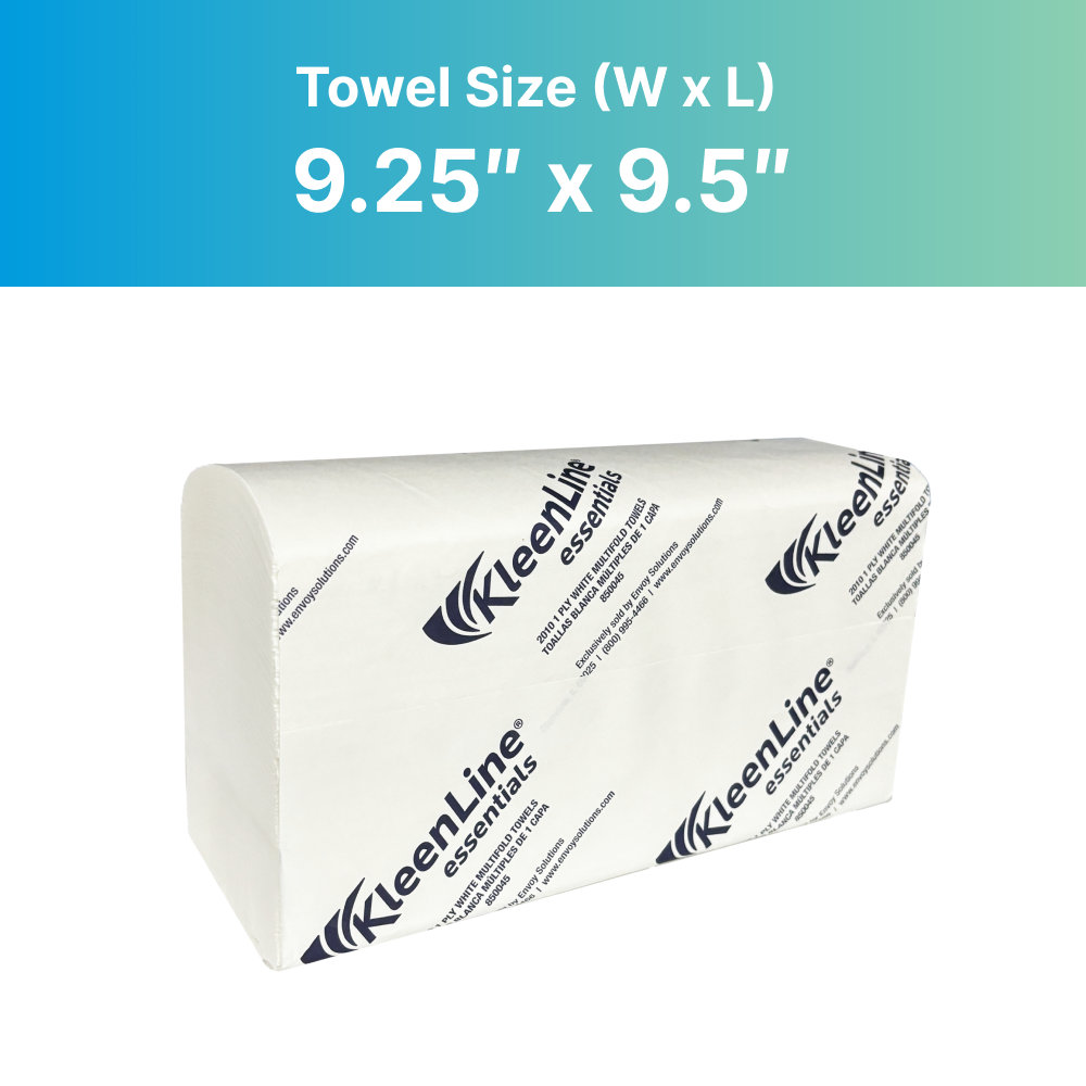 KleenLine M/F 2010 1-Ply White Multifold Towel 16/case