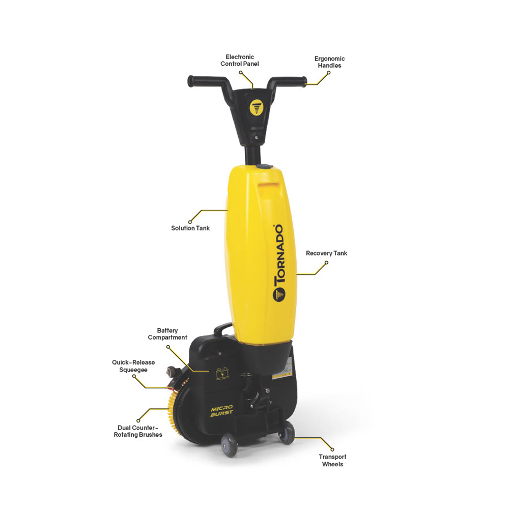 Tornado Microburst Ultra-Compact Scrubber 17" TS040-W17-U