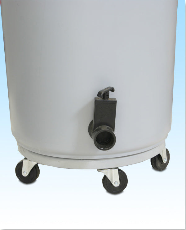 44 Gal Drain Barrel With Dolly, Water Release Valve
