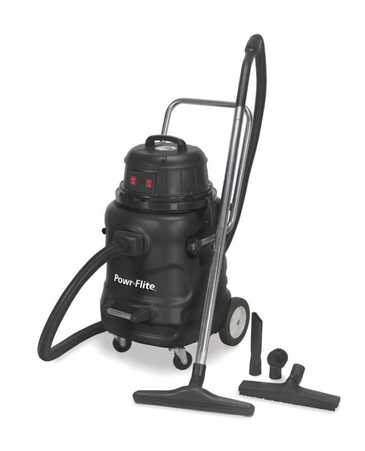 Powr Flite 20-Gallon Dual Motor Wet/Dry Vacuum PF58-Optional Front Squeegee