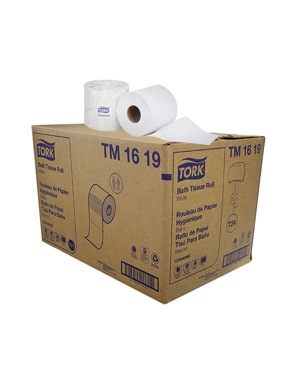 Tork Bath Tissue Roll- 96 Rolls 500 Sheets/roll 2-Ply  #1616
