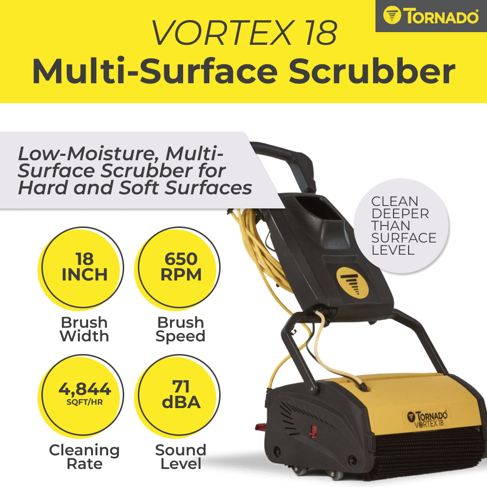 Tornado Vortex Multi-Surface Scrubber 9"/13"/18"