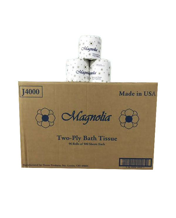 T/T Magnolia #J4000 soft touch two-ply  toilet roll tissue-96 rolls, 500 sheets each roll