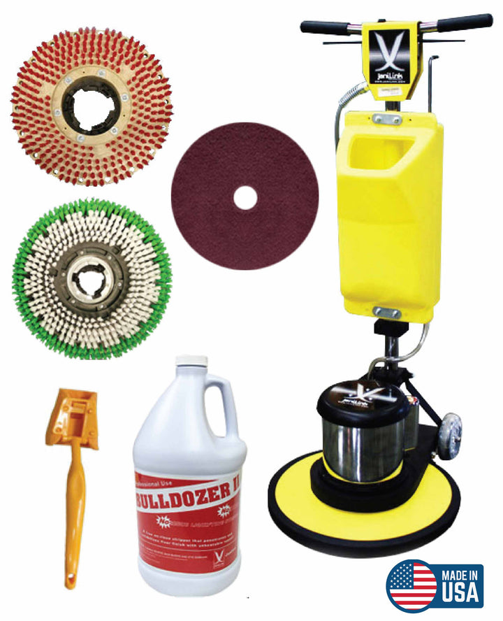 JL Premium Multi-Function Floor Buffer 17" Kit