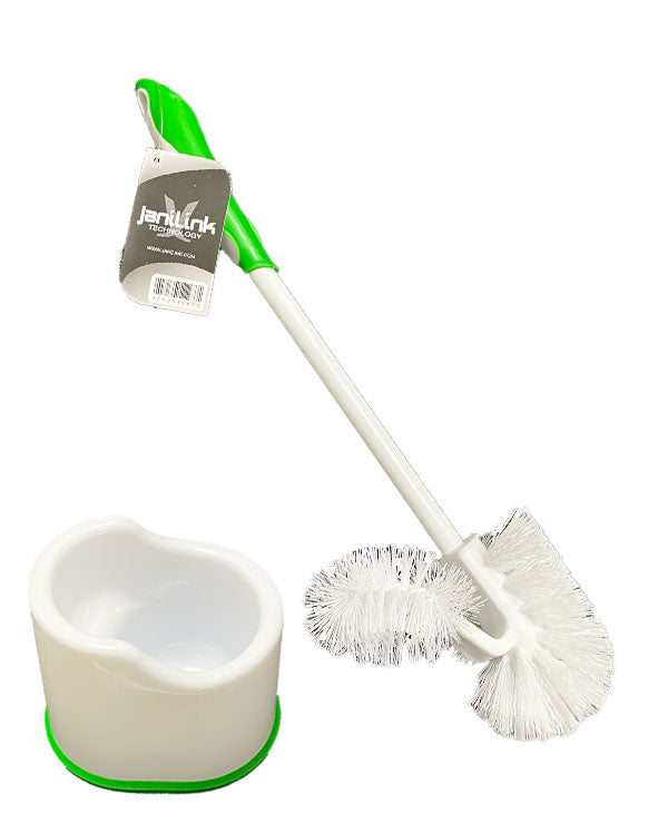 Toilet Bowl Brush with Rim and Caddy set