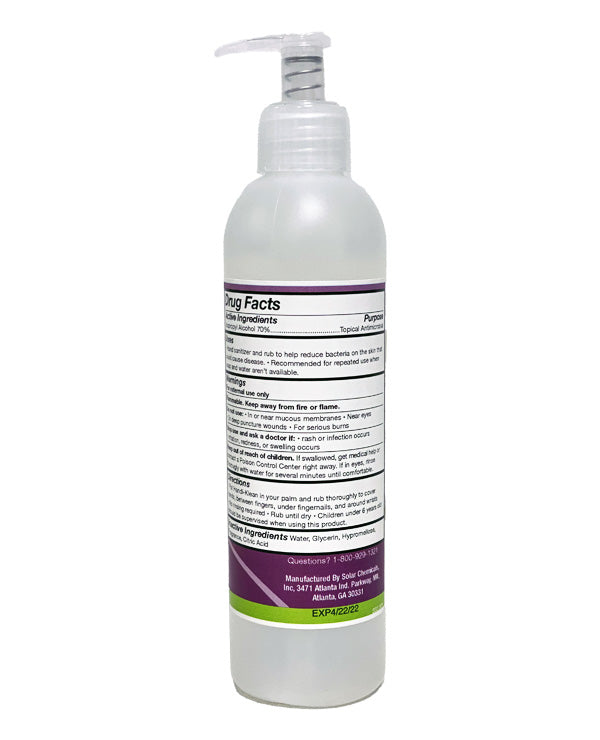 Solar Handi-Klean Hand Sanitizer Oz