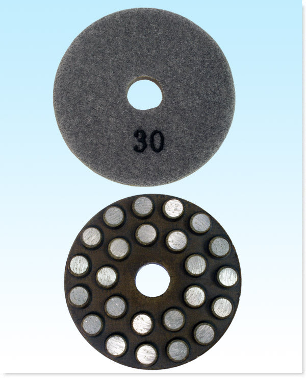 Rigid Metal Pad Dry 30 GRIT 3" EA