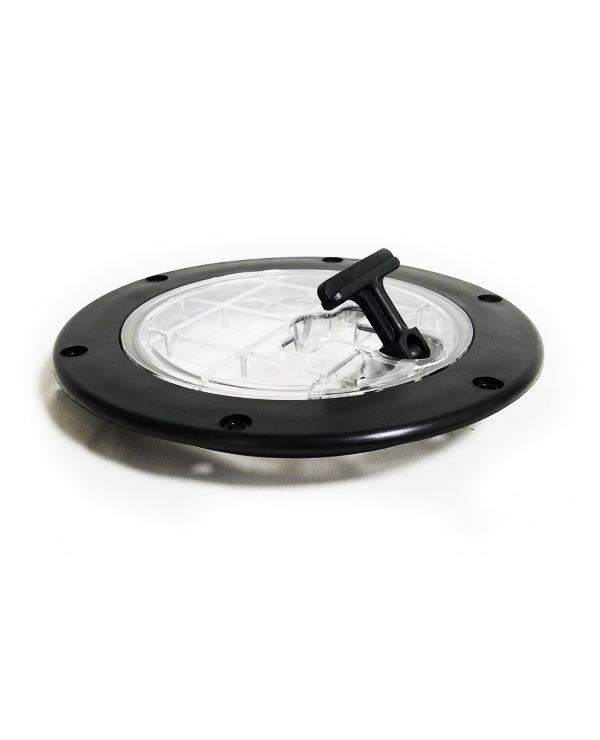 Lid Vac Tank Black 7"