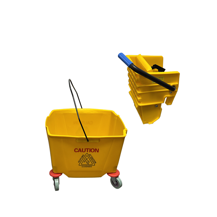 38QT / 36L Mop Bucket W/ Sidepress Wringer